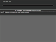 Tablet Screenshot of fsolved.net